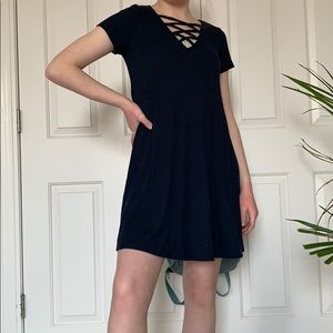 Navy Blue T-Shirt Dress